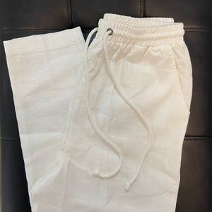 White Linen Pants